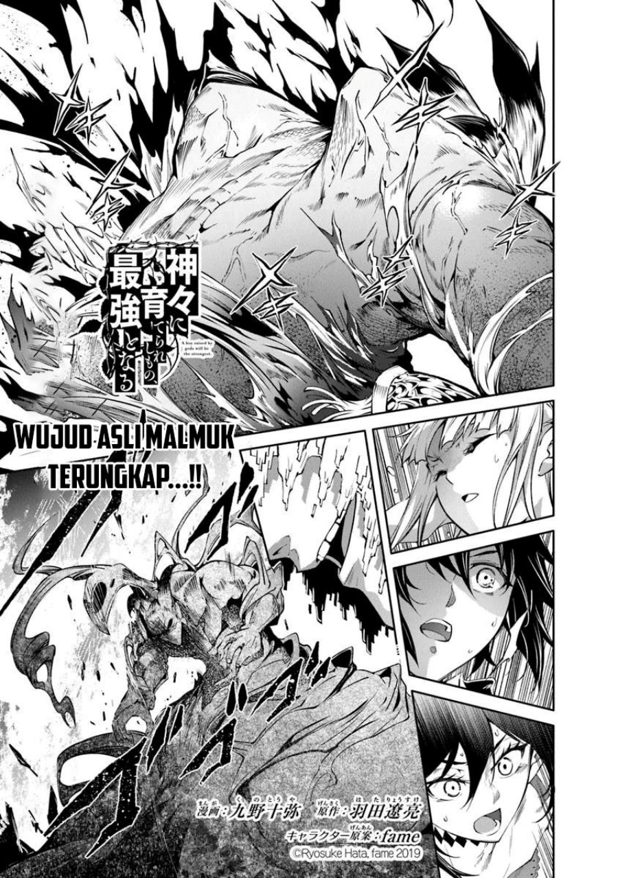 Kamigami ni Sodaterare Shimo no, Saikyou to Naru Chapter 57 Bahasa Indonesia